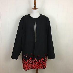 The Limited Open Placket Floating Floral Jacket